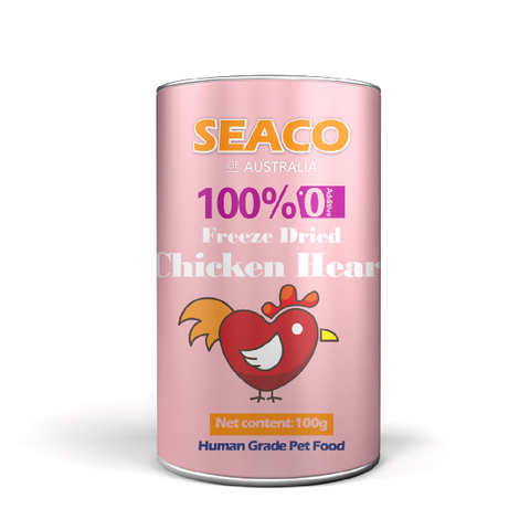 OHF Premium Freeze-Dried Pet Treats - Chicken Heart, 80g